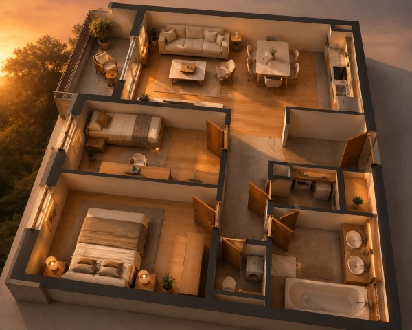 Eladó Lakás Komárom 62 m2 