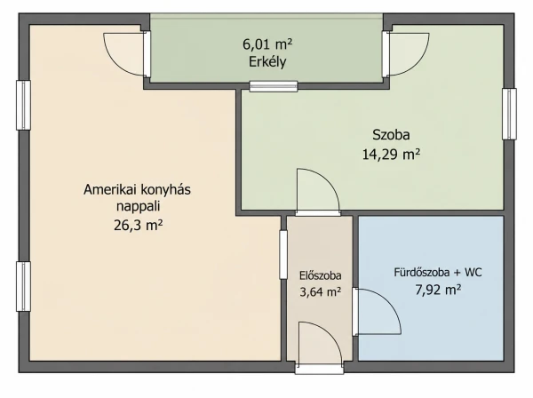 Eladó Lakás Kehidakustány 46 m2 