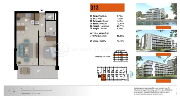 Eladó Lakás Siófok 60 m2 