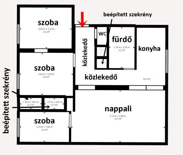 Eladó Lakás Veszprém 60 m2 