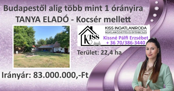 Eladó Telek Kocsér 224186 m2 