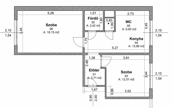 Eladó Lakás Miskolc 51 m2 