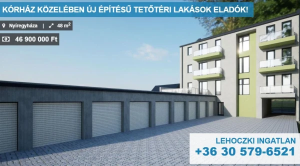 Eladó Lakás Nyíregyháza 42 m2 