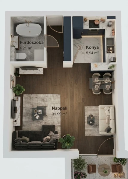 Eladó Lakás Miskolc 42 m2 