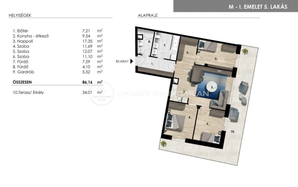 Eladó Lakás Balatonföldvár 101 m2 