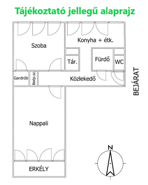 Eladó Lakás Debrecen 55 m2 