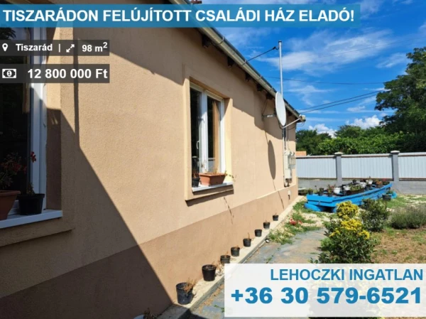 Eladó Ház Tiszarád 98 m2 
