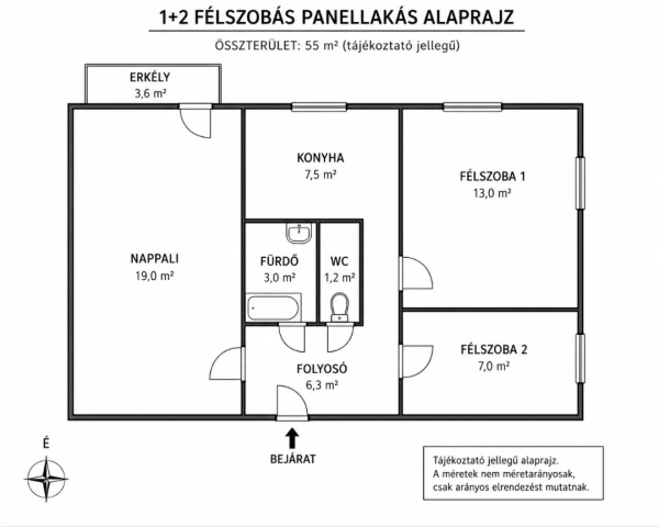 Eladó Lakás Sopron 55 m2 