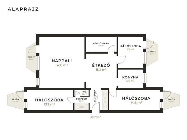 Eladó Lakás Debrecen 117 m2 