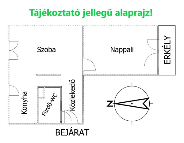 Eladó Lakás Miskolc 55 m2 