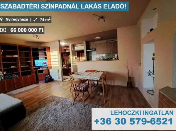 Eladó Lakás Nyíregyháza 74 m2 