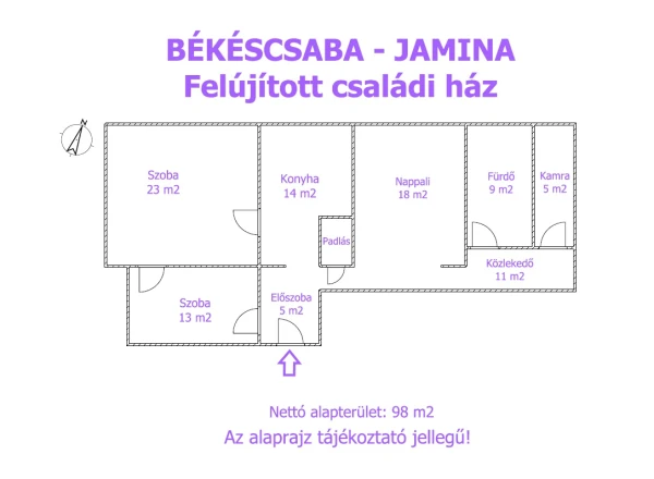 Eladó Ház Békéscsaba 98 m2 