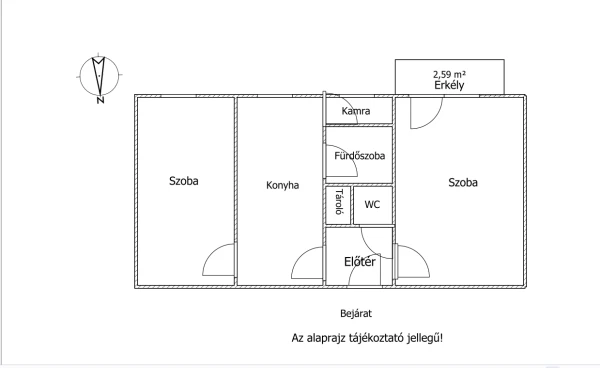 Eladó Lakás Nyíregyháza 54 m2 