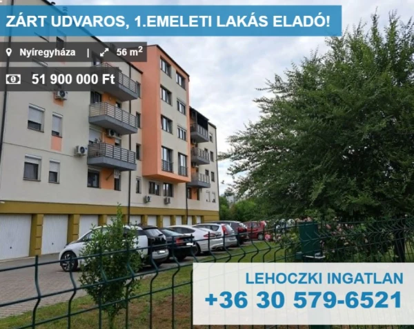 Eladó Lakás Nyíregyháza 56 m2 