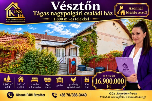Eladó Ház Vésztő 141 m2 