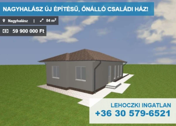 Eladó Ház Nagyhalász 84 m2 