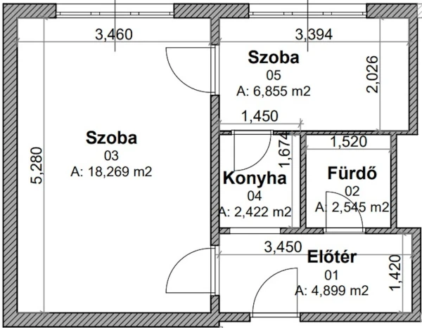 Eladó Lakás Miskolc 35 m2 